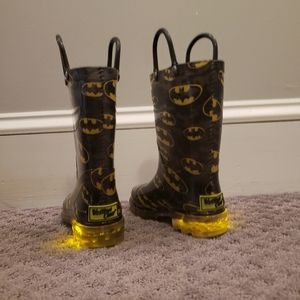 Western Chief Light up rain boots Batman boys 9